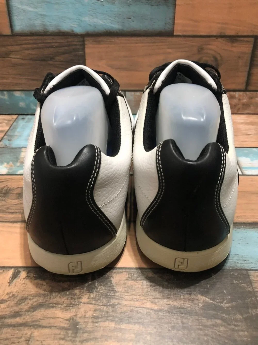 FootJoy Golf Shoes Men's Size 10W Lace Up White Black